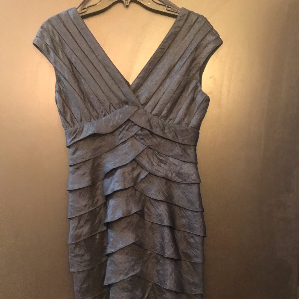 Adrianna papell formal tapered dress blue